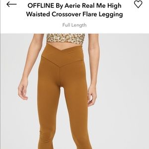 Aerie flared crossover leggings